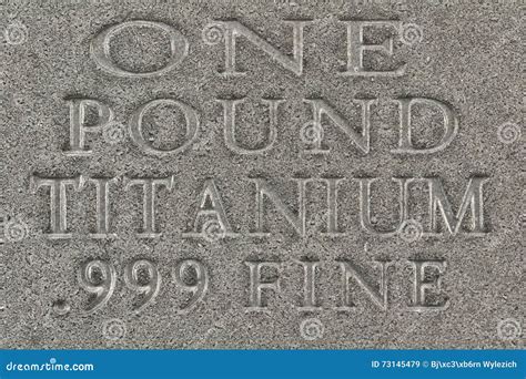 Titanium ingot stock image. Image of metal, metals, appreciation - 73145479