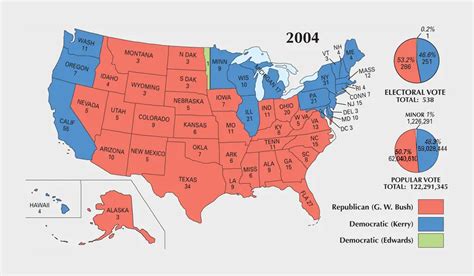 US Election of 2004 Map - GIS Geography