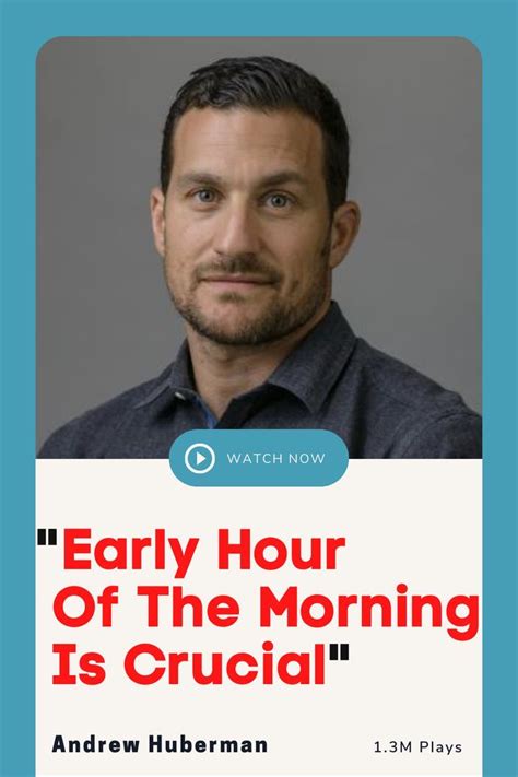 Neuroscientist:Andrew Huberman "Early hour of the morning is crucial" in 2023 | Ted talks ...