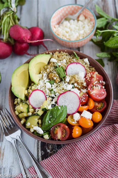 Late Summer Quinoa Grain Bowl - Seasonal Cravings