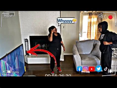 Breaking tv prank😰 gone wrong - YouTube