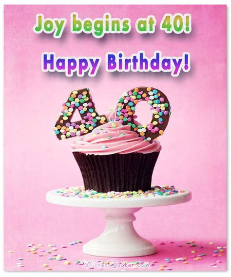 40th Birthday Wishes. What to Write in a 40th Birthday Card