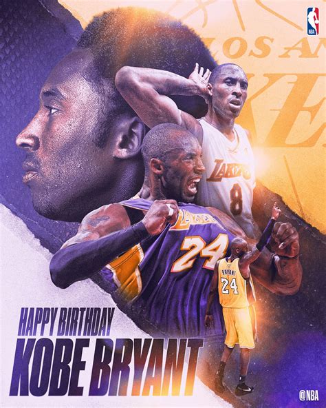 Kobe Bryant 40th Birthday | Official NBA Artwork on Behance | Kobe ...