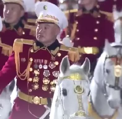 North Korean Honorary Cavalryman uniform seen at the February 8th military parade this year : r ...