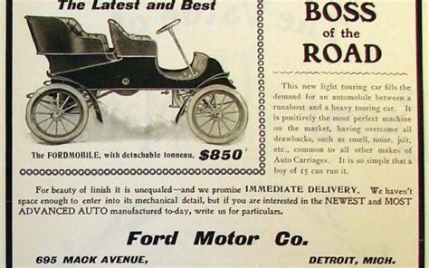 1903 Ford Motor Company takes its first order – Bowie News