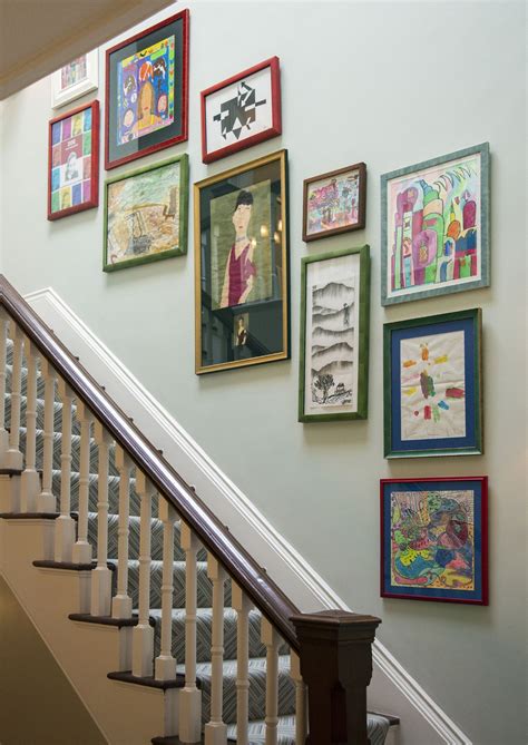 Wall Decor Along Stairs - Stairway wall decorating ideas staircase ...