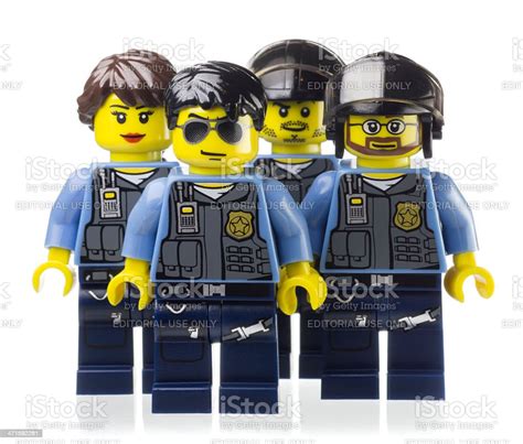 Police Officers Lego Minifigure Stock Photo - Download Image Now - Lego ...