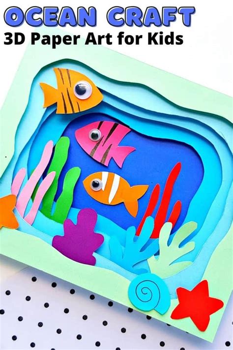 3D Ocean Paper Craft - Little Bins for Little Hands