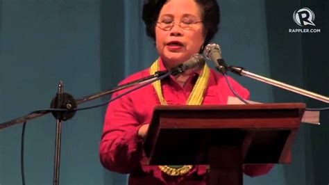 WATCH: Miriam Defensor-Santiago's full speech in an Ilocos Norte youth forum - YouTube