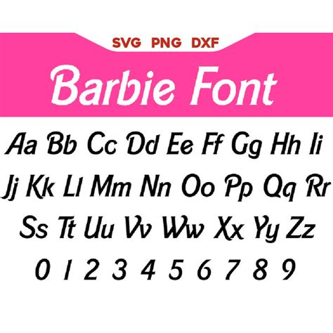 Barbie Font Svg, Retro Barbie Font SVG, Dolly Font Svg Png - Inspire Uplift