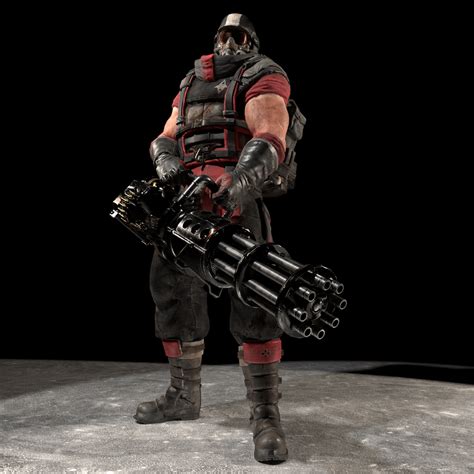 Militia Mini-gunner render : BatmanArkham