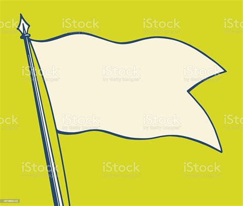 Blank White Flag Stock Illustration - Download Image Now - 2015, Design ...