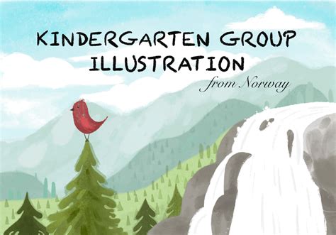 Illustration of a children’s group in kindergarten :: Behance