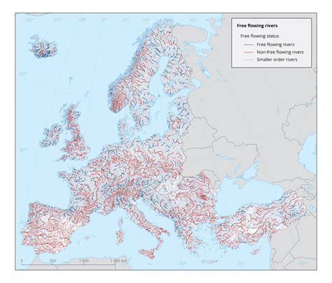 Rivers Map Of Europe