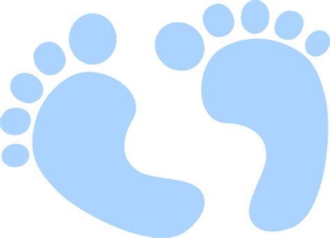 Blue Baby Feet Clip Art at Clker.com - vector clip art online, royalty ...