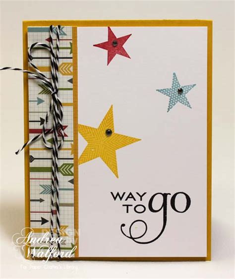 Freebie Friday: Way To Go Card – Paper Crafter's Library