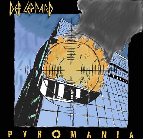 I drew a picture of the Pyromania album cover by Def Leppard : r/defleppard