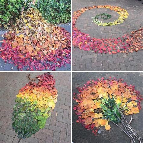 Fallen Leaf Art Uses the Beauty of Foliage to Craft Stunning Arrangements