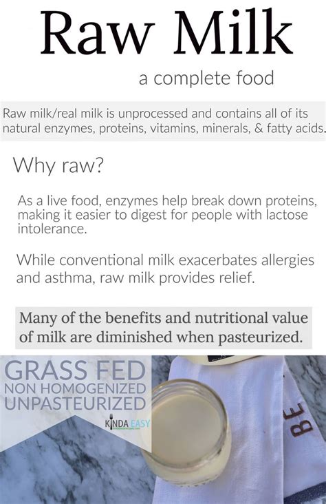 Raw Milk - Benefits of Raw Dairy from Grass Fed Cows - Kinda Easy ...