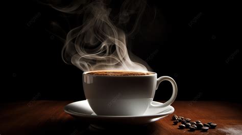 Cup Of Coffee With Steam Steam Background, Picture Of Hot Coffee, Coffee, Hot Drink Background ...