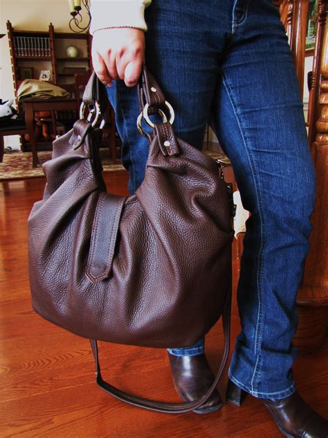 Dark Brown Leather Satchel, Large Pleated Bag, Convertible Messenger ...