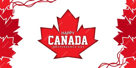 Premium Vector | Canada day maple leaf post design