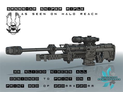 Halo Reach Sniper Rifle SRS99-AM Files for 3D Printing - Etsy Norway