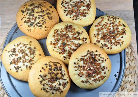 Syrian Onion Bread - Zesty South Indian Kitchen