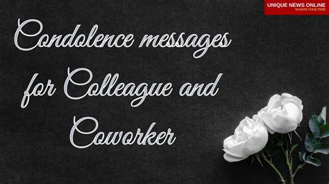 70+ Condolence Messages for Colleagues and Coworkers