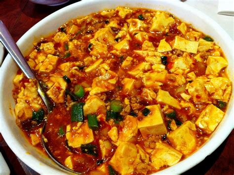 "Mapo Tofu" spicy tofu chinese style soup