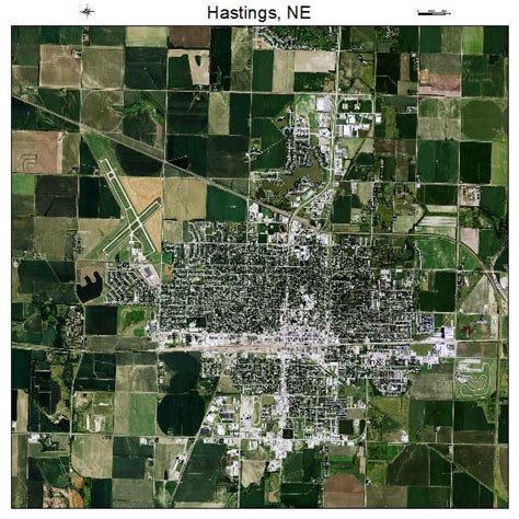 Aerial Photography Map of Hastings, NE Nebraska