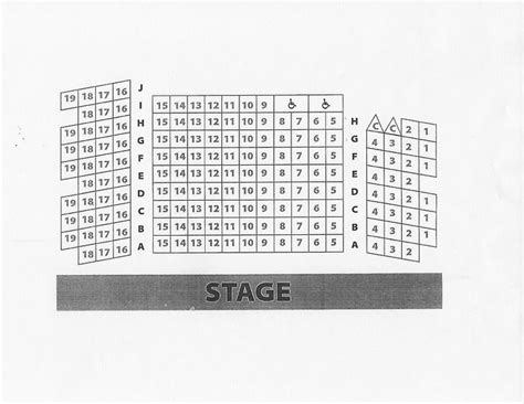 THEATRE SEATING CHART | Barn Theatre