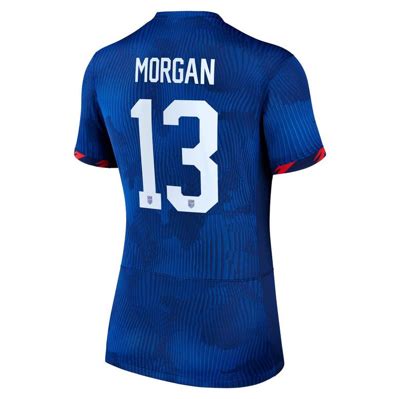 Nike Alex Morgan Uswnt 2023 Stadium Away Women's Dri-fit Soccer Jersey In Blue | ModeSens