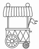 Circus Cart sketch template