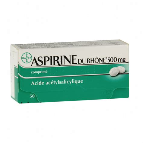 ASPIRIN OF THE RHONE 500MG 50 TABLETS