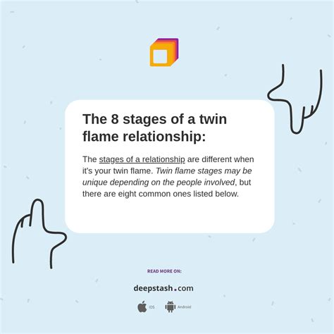 The 8 stages of a twin flame relationship: - Deepstash