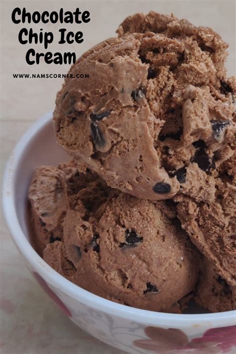 Chocolate chip Ice Cream Recipe | Choco chips Ice Cream | 4 Ingredient ...