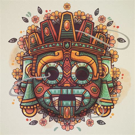 Tlaloc. 🍃💧🇲🇽 | Aztec art, Mayan art, Maya art