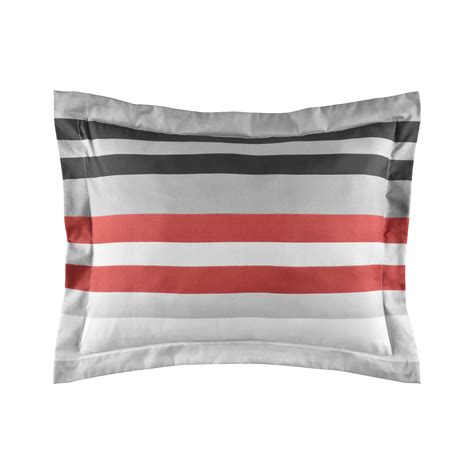 Lanwood Home - Xavier Stripe 8 Piece Reversible Comforter Set