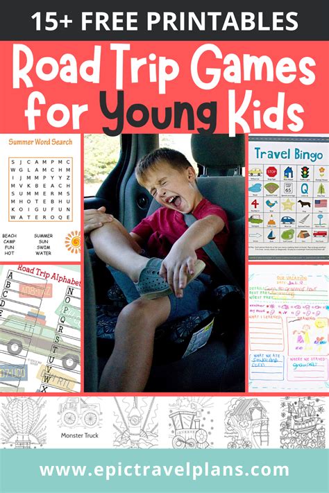 Best Road Trip Games for Young Kids: 15+ Free Printables