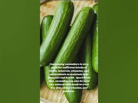 Benefits of Mentimun or Cucumber for health #shorts - YouTube