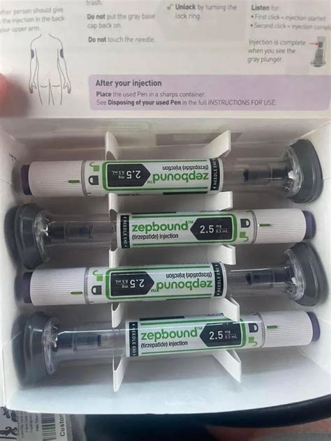 Eli Lilly Zepbound tirzepatide injection 12.5 mg Uk-Uk shipping at Rs ...