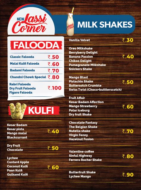 New Lassi Corner Menu | Discover Our Delicious Lassi Flavors