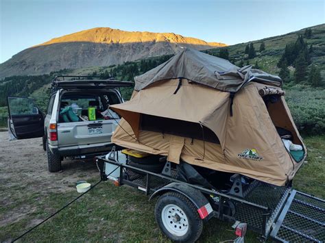 DIY Utility Trailer Roof Top Tent Rack