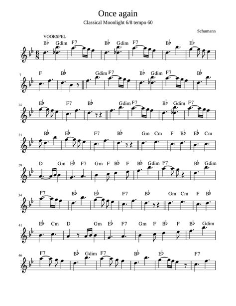 Once again Sheet music for Melodica (Solo) | Musescore.com