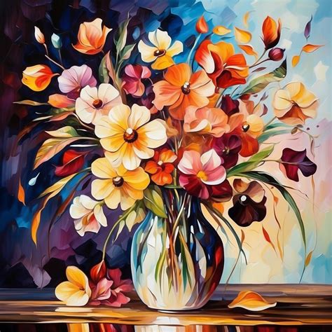 Flowers In Vase Watercolor Art Free Stock Photo - Public Domain Pictures