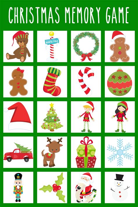 Christmas Memory Game - Free Printable - Extreme Couponing Mom