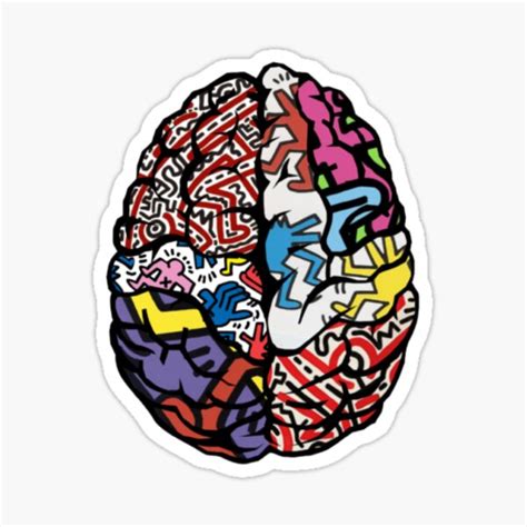 "Right brained " Sticker for Sale by Breenicki | Redbubble