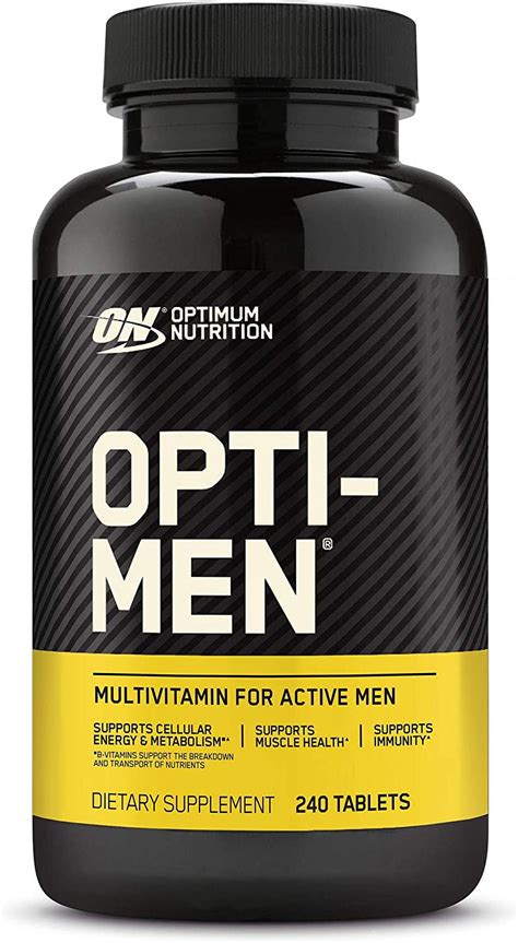 Optimum Nutrition Opti-Men Sport Multivitamin, Energy & Mineral Pack for Athletes, 240 Tablets ...