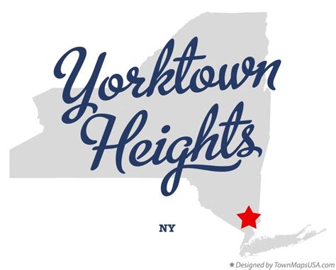 Map of Yorktown Heights, NY, New York